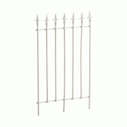 Décoshop26 - Treillis support pour plantes grimpantes à plante décoration de jardin 100 × 50 cm en métal blanc 10_0008922 - métal 3000266916555