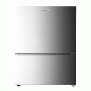 FrigeluX Réfrigérateur combiné, 426 L net, classe énergétique E, blanc RC425XE - gris 3541362504074