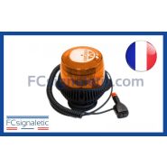 Gyrophare Gyroled M130 orange embase magnétique prise allume cigare classe 2 STANDBY MERCURA 29620-02