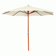Helloshop26 - Parasol 300 x 258 cm blanc sable 02_0008036 - blanc Bois massif 3000430382728