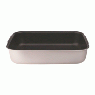 PENTOLE AGNELLI Casseroles Agnelli rôtissoire rectangulaire cm 60x40 antiadhésive, produit professionnel - beige 8007441028503