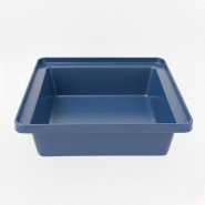 PLAST'UP ROTOMOULAGE Bac de rangement empilable 30l - BLEU - bleu plastique 0750122558520