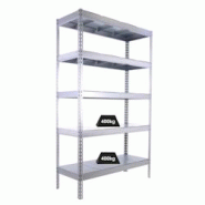 PROREGAL Étagère pour charges lourdes BIG METAL YETI FIVE | HxLxP 200x180x45cm | Charge du compartiment 400kg | Galvanisé - gris métal PR_RS24-16 PROREGAL Étagère pour charges lourdes BIG METAL YETI FIVE | HxLxP 200x180x45cm | Charge du compartiment 400kg | Galvanisé - gris métal PR_RS24-16