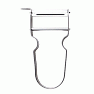 San Ignacio Expert - Éplucheur 11 x 7 cm en acier inoxydable - argenté inox Q4331