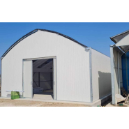 Serre à travées multiples dotée de faîtière double courbe en treillis,Idéale pour la construction d'entrepôts agricoles, d'abris pour le stockage de matériel agricole - Multiart TR