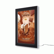 SHOWDOWN Displays Exposiciónate LED Porte-affiche Premium Extérieur Extérieur A1 SCEOSA1LED - noir aluminium SCEOSA1LED
