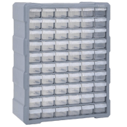 Vidaxl organisateur multi-tiroirs avec 60 tiroirs 38x16x47,5 cm 147588