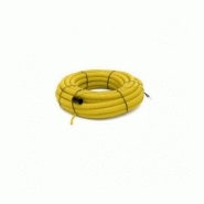 Ø63mm janoflex gaine jaune de protection des tubes gaz avec tire-fils couronne 50m