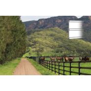 Clôture pour chevaux - horse stop - rouleau hors’rail 200m 3 fils marron