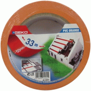 GEKO Adhésif PVC - 50 mm x 33 m - orange - 035-1062957