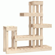Helloshop26 - Support à plantes en bois massif style rustique jardin patio 92 x 25 x 97 cm en bois de pin naturel 02_0048471 - Bois massif 3000235303