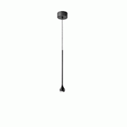 Lampe À Suspension Ursula S/P Noire - Suspension Simple Led 5W 3000K 255Lm Faisceau 24° Ip20 Cadre Aluminium - Gea Luce - noir URSULA S/P - NERO