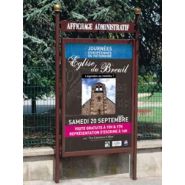 Panneau d'affichage vitrine 2 m² - 25 affiches A4 - Utilisation extérieure_1