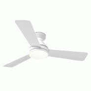 Papuq Ventilateur de plafond avec éclairage LED. CC, Blanc, Ø105 cm. Lames réversibles - blanc métal 8436613831441