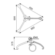 Pince DG10 pour fûts CMU 1000 KGS Référence   DG10_1