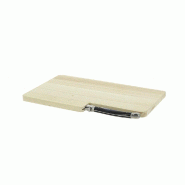 Planche à découper bois avec couteau "Cheese" 28x17x1,2cm - par 60