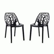 RATTATAN Lot de 2 chaises en polycarbonate, assise ergonomique, résistantes et empilables, design moderne pour cuisine, salle à manger, restaurant â RATTATAN Lot de 2 chaises en polycarbonate, assise ergonomique, résistantes et empilables, design moderne pour cuisine, salle à manger, restaurant â