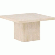 Table basse carré 80 x 80 cm Qvart Venture Home - beige 7340220844293 Table basse carré 80 x 80 cm Qvart Venture Home - beige 7340220844293