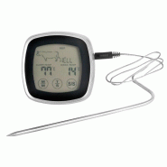 Thermomètre à Viande Tactile avec Sonde - 170 mm - Lacor - noir 8414271622465