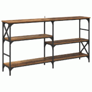 VidaXL Table console Bois ancien 150 x 29 x 76,5 cm Bois d'ingénierie Modèle Aero Panorama Élégance - 882796