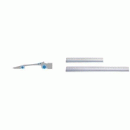 WEDO Règle de coupe, 500 mm, en aluminium, avec bord en acier et patin caoutchouc - 4003801782621