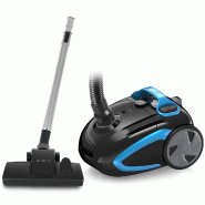 Aspirateur avec sac Emerio 2,5 L – Filtre HEPA10 – Cordon 5 m – 800 W – VE-112682.8 Noir/Bleu - bleu plastique 7333282033347