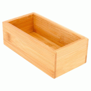 Boîte de présentation pour buffet en bambou naturel 8x15,5x5cm