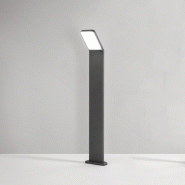 Borne D'Éclairage Extérieur Led 12W, Ip65, 1050 Lm, H. 60 Cm, 3000K, Aluminium Peint, Anthracite - Perenz - gris 8023559548092