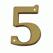 Chiffre à clouer laitonné - 5_0