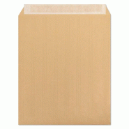 Clairefontaine Boîte de 125 pochettes kraft Adour 275x365/26, 120 g/m², adhésive avec bande - 3329680775600