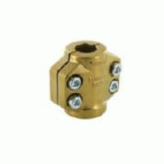 Collier demi-coquille laiton pour raccord fileté vapeur - YSDCVLT050 - 50*9, plage de serrage 67-69, vis M10_0