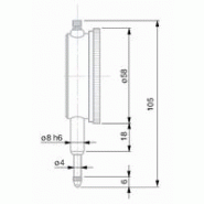 Comparateur mécanique standard gage lecture 0,001mm 01414020 Comparateur mécanique standard gage lecture 0,001mm 01414020