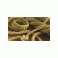 Cordage vieux gréement - Cordage polyester texturé imitation chanvre - Allongement 15 à 20% - Hydrofuge et imputrescible