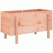 Helloshop26 - Jardinière bac lit surélevé plantes fleurs terrasse jardin de jardin 101 x 50 x 57 cm bois Douglas massif marron 02_0039316 - 3000218 Helloshop26 - Jardinière bac lit surélevé plantes fleurs terrasse jardin de jardin 101 x 50 x 57 cm bois Douglas massif marron 02_0039316 - 3000218
