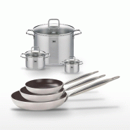 Lot 3 Poêles 24/28/32cm Elo Bistro Line et 3 Faitouts 12/16/26cm Elo Citrin - gris 3176239969108