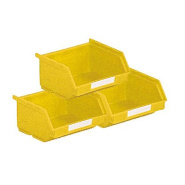 Lot de 50 bacs à bec en plastique 0,25 litre jaune_0