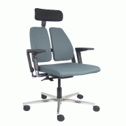 Piqueras y Crespo Xilium Duo chaise traslak X-move gris accoudoir 4D appui-tête noir - gris multi-matériau 365DTKNBN8010B3DC
