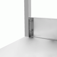 Plonge inox 2 bacs avec égouttoir avec étagère - P 600 mm -_0