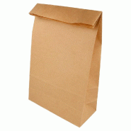 Sac SOS kraft brun 20+9x34,5cm - par 500_0
