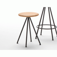 Tabouret bas assise bois massif Tabouret bas assise bois massif