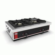 SOFRACA Réchaud Gaz - 2 Feux - (2X) 7 Kw - Réf:27026-2 - 27026-2