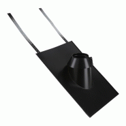 Solin noir ?150 / Brique+ Kit Étanchéité - Therminox TZ - 45° à 56° + KE BRIQUE