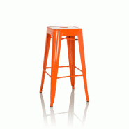 Tabouret de bar VANTAGGIO HIGH métallique orange hjh OFFICE - orange métal 645080