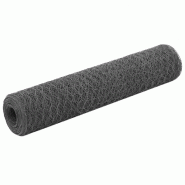Vidaxl grillage acier avec revêtement en pvc 25x0,75 m gris 143276 Vidaxl grillage acier avec revêtement en pvc 25x0,75 m gris 143276