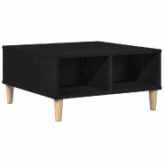VidaXL Table basse Chêne noir 60 x 60 x 30 cm Bois d'ingénierie Modèle Zenithal Royale - 862586