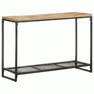 VidaXL Table console 110x35x75 cm Bois de manguier massif Modèle Zenith Urbain - 320247