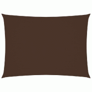 VidaXL Voile de parasol tissu oxford rectangulaire 5x6 m marron Modèle Azur Confort - marron 135824