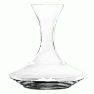 Zafferano Carafe Collection Esperienze en verre sonore supérieur fait à la main, design élégant avec rainures internes pour l'oxygénation du vin