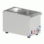 Bain-marie à sauce chauffe à sec compact avec 2 x gn 1/6 et tempéra... - PCBMS216V