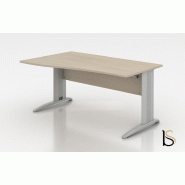 Bureau vague Sigma - Mobel Linea - Argent Ral 9006, 180, Wenge, Gauche_0